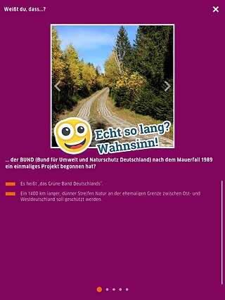 Скриншот приложения: Deutschland.Kennen.Lernen | Беззвучное слайд-шоу о защите окружающей среды 