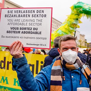 Berlin: Demonstration gegen die Aufhebung des Mietendeckels