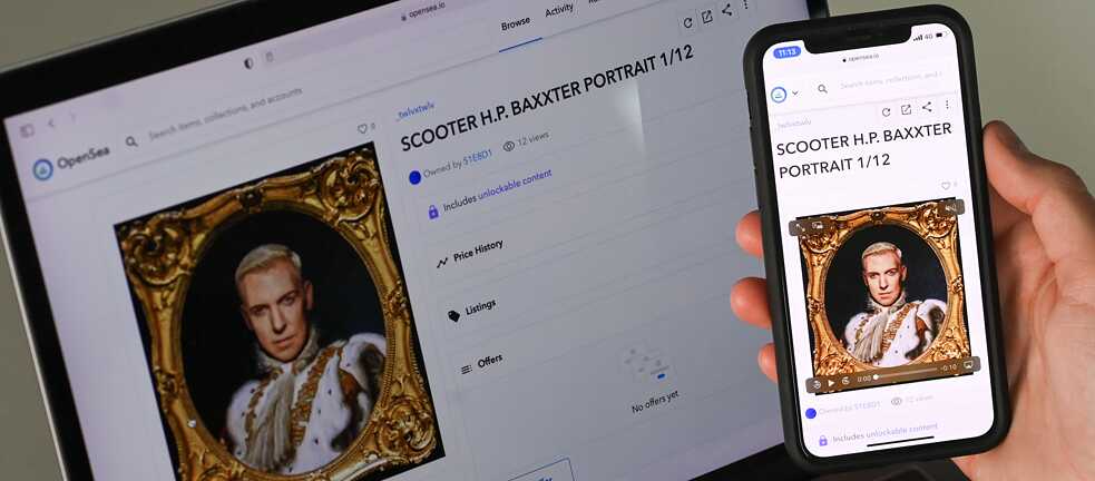 “How much is the fisch?” Together with Scooter, H.P. Baxxter was one of the first musicians to certify special editions of his new album using NFTs.