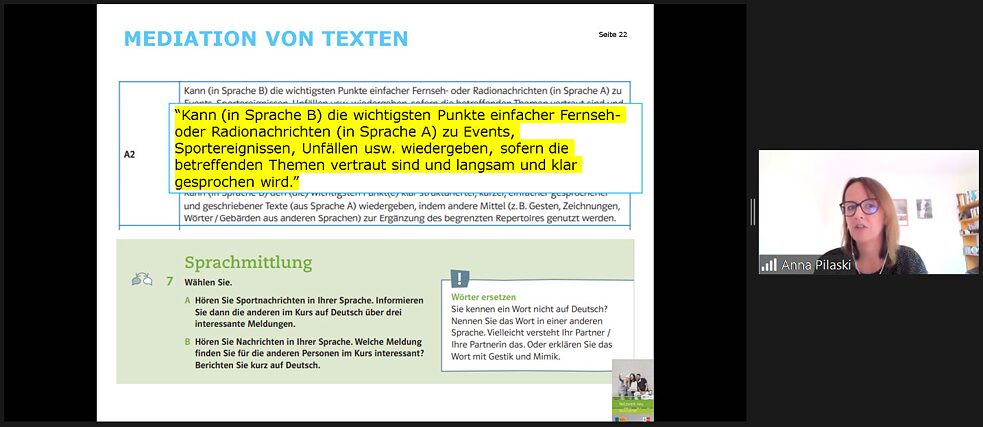 Begleitband: Gemeinsamer europäischer Referenzrahmen für Sprachen: lernen, lehren, beurteilen | Kann Beschreibungen