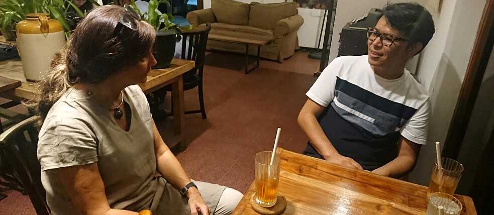 Aziz Hazara and Anne Anne Vaugier Chatterjee (EU Delegation to Sri Lanka)