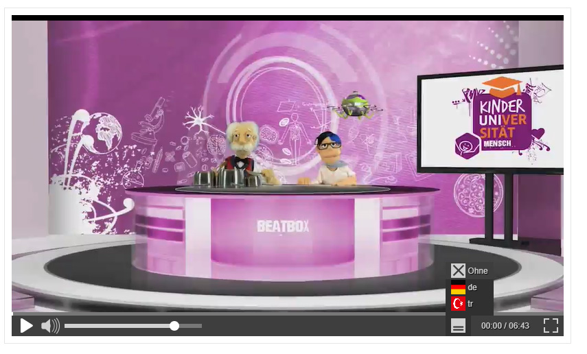 Video mit Untertiteln