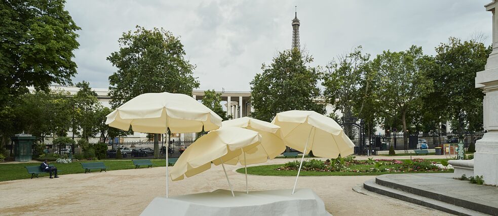 Ayzit Bostan's installation “Parasol” at Palais Galliera. 