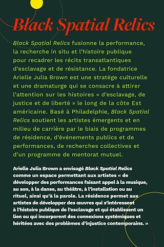 Arielle Julia Brown: Black Spatial Relics