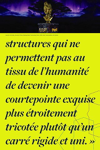 Quentin VerCetty. Ancestral Black Technofossil Here, 2020. 