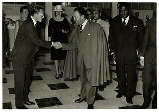 1964 AddisAdeba Leiter Goethe-Institut mit König