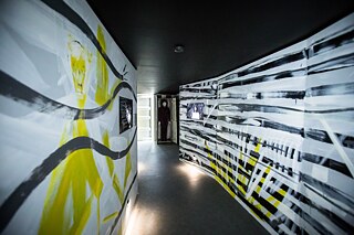 The premiere of the “Cabinet” container installation took place in Warsaw’s Nowy Teatr in June 2019. Paintings, posters, multi-media installations, and the restored original film from 1919 were presented in three containers. 