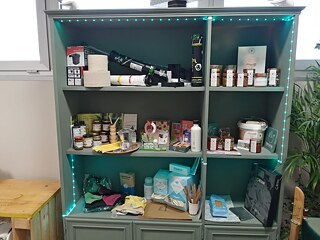 Es gibt in Capannori aber auch eine kleine Ausstellung mit vorbildlichen Zero-Waste-Produkten.