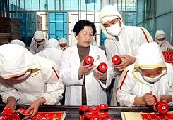 Tao Huabi in ihrer Fabrik