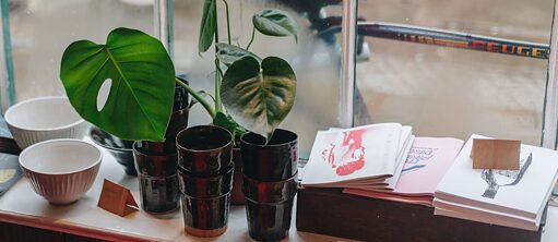 Zines foto mit Pflanzen