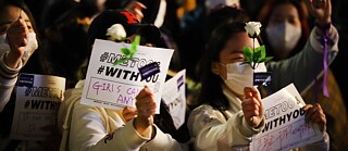 Demonstrationen für Frauenrecht in Korea