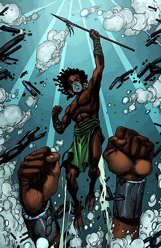 AbuQadim Haqq, Leo Rodrigues and Hector Rubilar, Drexaha breaking the chains of slavery