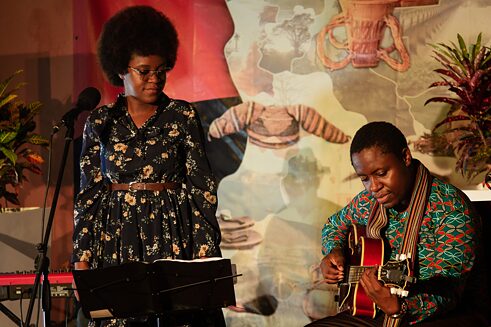 Carlos Praia, Dimbo Makiesse & Delnata Praia no MNA