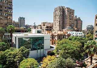 Das Goethe-Institut Kairo mit Goethe-Garten.