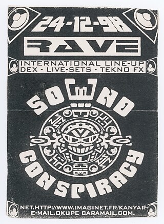 Vinca Petersen, Sound Conspiracy Free Party Flyer