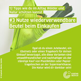 Infopost wiederverwendbarer Beutel, Gemüse in Mehrzweckbeutel