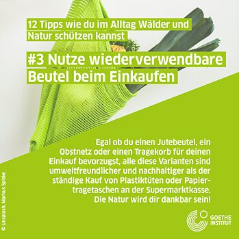 Infopost wiederverwendbarer Beutel, Gemüse in Mehrzweckbeutel