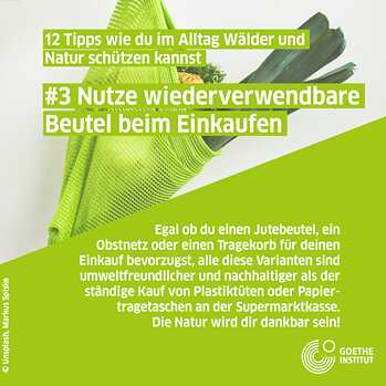 Infopost wiederverwendbarer Beutel, Gemüse in Mehrzweckbeutel
