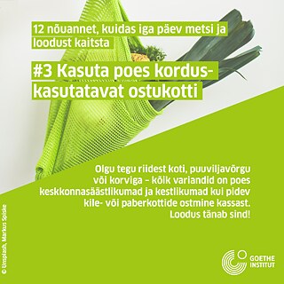 Infopostitus: köögiviljad korduvkasutatavas kotis