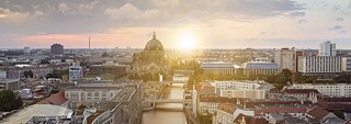 Luftbild von Berlin. © © Goethe-Institut Sprachkursstipendien für Kulturschaffende in Deutschland 