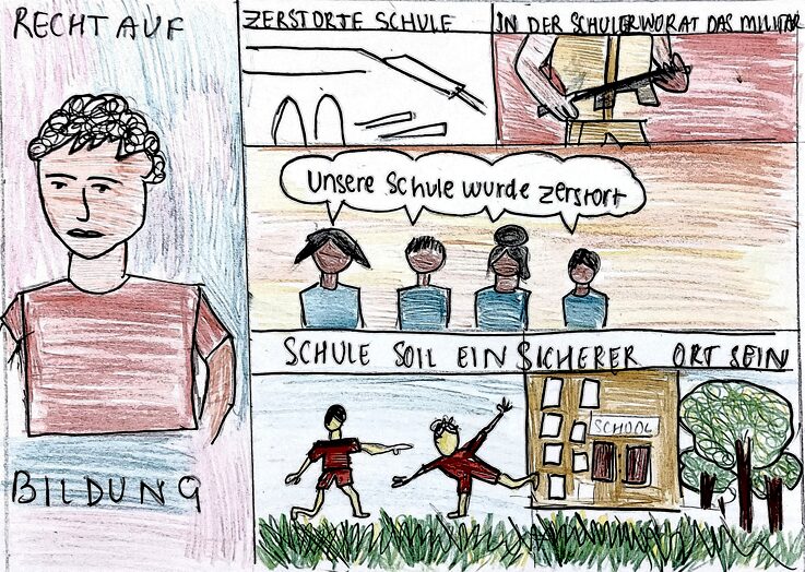 Comic Strip 5 - Recht auf Bildung