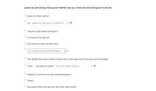 Each exercise will be corrected right away.