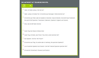 If you encounter any problems, the correct solution is available for each exercise.