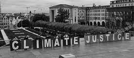 Protest am Mont des Arts/Kunstberg in Brüssel