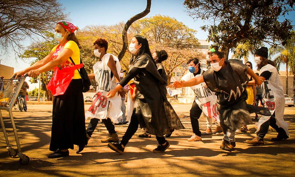 Jugendorganisation der Landlosenbewegung MST, Brasília, 2021. 