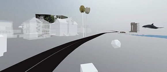 Medieninstallation „Digital Twin“ der Künstlerinnen Asli Serbest / Mona Mahall