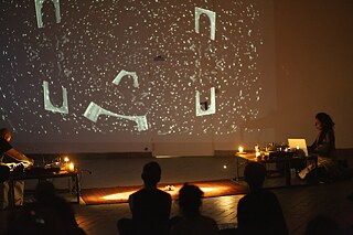 performance installation by Arshia Fatimah Haq with Raed Yassin, at District *School Without Center, photo: Kim Bode, 2021