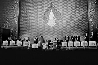 The Rolf-Hans Müller Orchestra at a concert in Bangkok in 1972. 