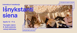 Interaktive Installation „Verschwindende Wand“ in Tauragė