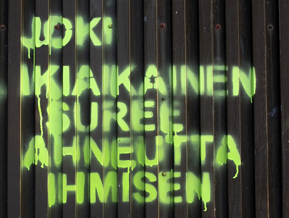 “Joki ikiaikainen suree ahneutta ihmisen”