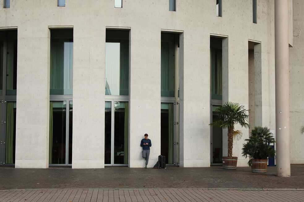 Ein Detail des Konzerthauses 
