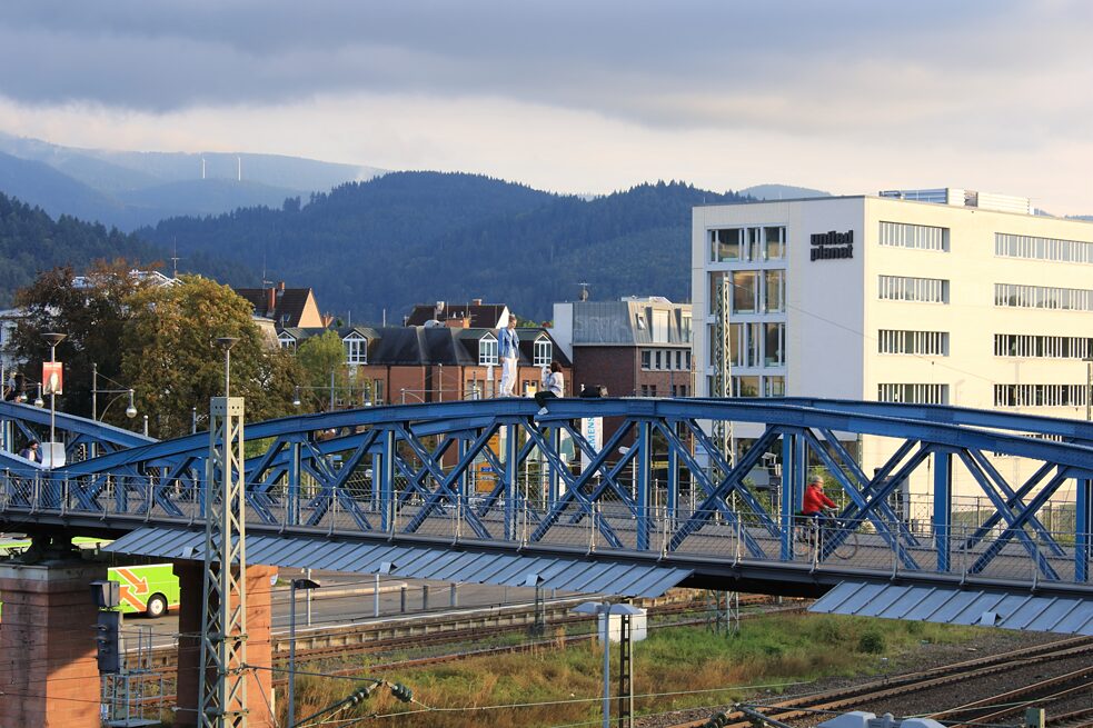 Blick auf die Wiwilíbrücke von der Stühlingerbrücke