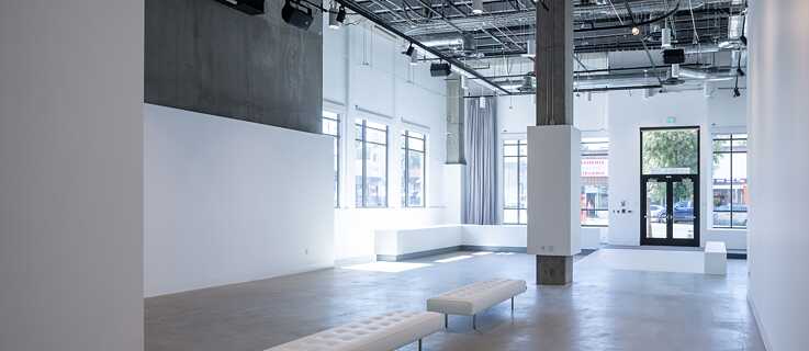 View into the Project Space without any people