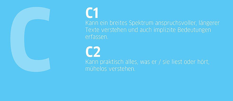 C1-C2 Can-do Beschreibung