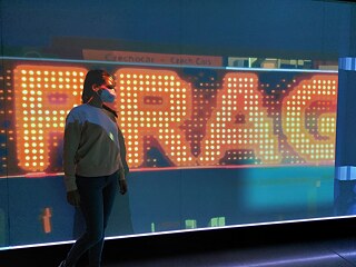 Eine Lichterinstallation im Nationalmuseum