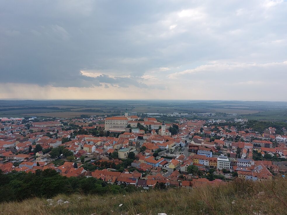 Ausblick vom heiligen Berg auf Mikulov