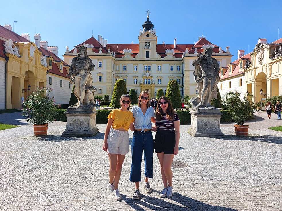 Ich, Amelie und Lucie in Valtice