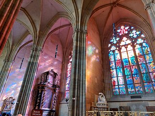 Glasfenster im Veitsdom