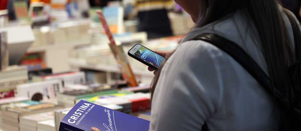 Visitor at the International Book Fair of Buenos Aires, Argentina in 2019.