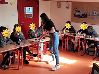 Inken im Unterricht