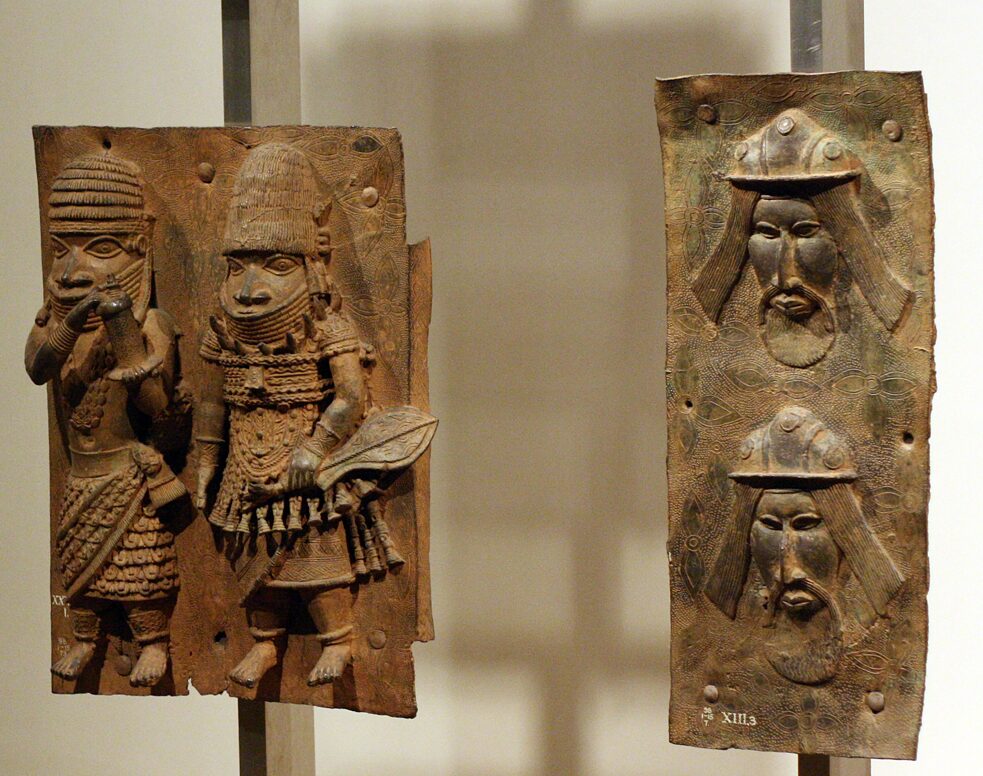 Restitution – Two brass plaques from Benin, Nigeria
