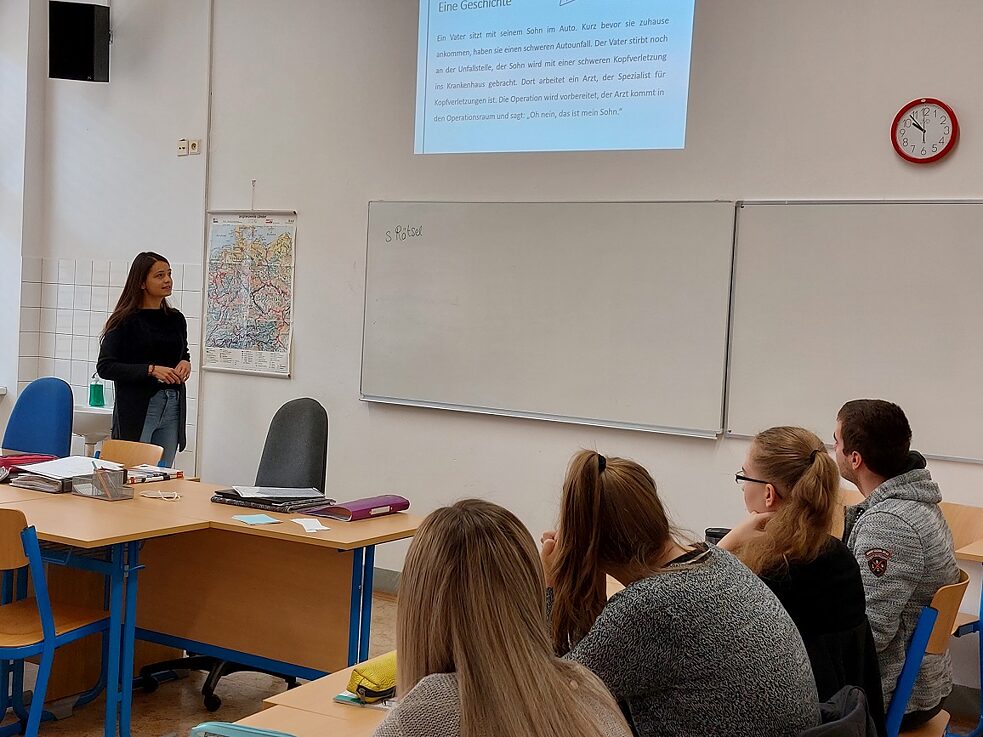 Das Rätsel in der Einstiegsphase des Workshops