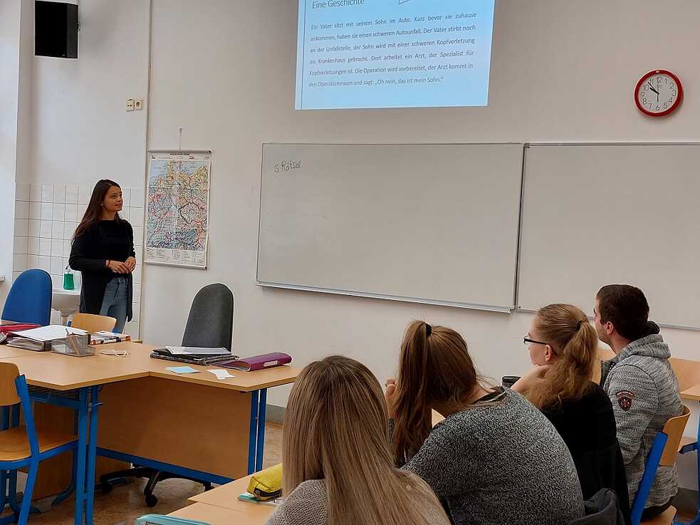 Das Rätsel in der Einstiegsphase des Workshops
