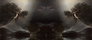 Maxim Worobjow, Vom Blitz gespaltene Eiche (Unwetter), 1842