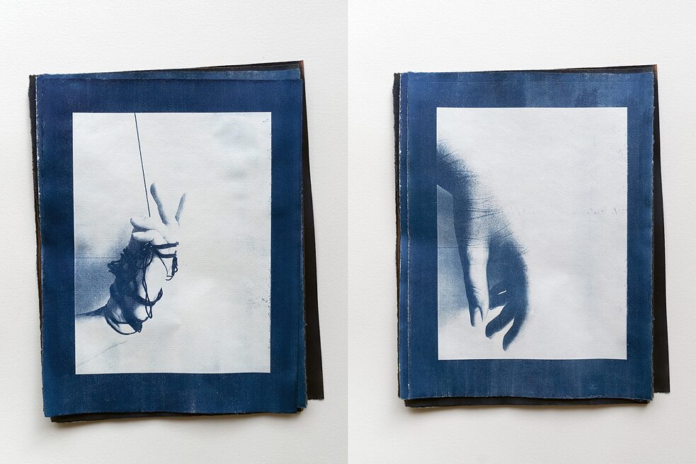 Legami, prove di cianotipia