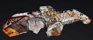 Matterport Dollhouse Villa Kamogawa © Matterport / Villa Kamogawa Matterport Dollhouse Villa Kamogawa